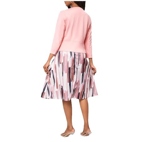 Printed Business Dress Suit Set
