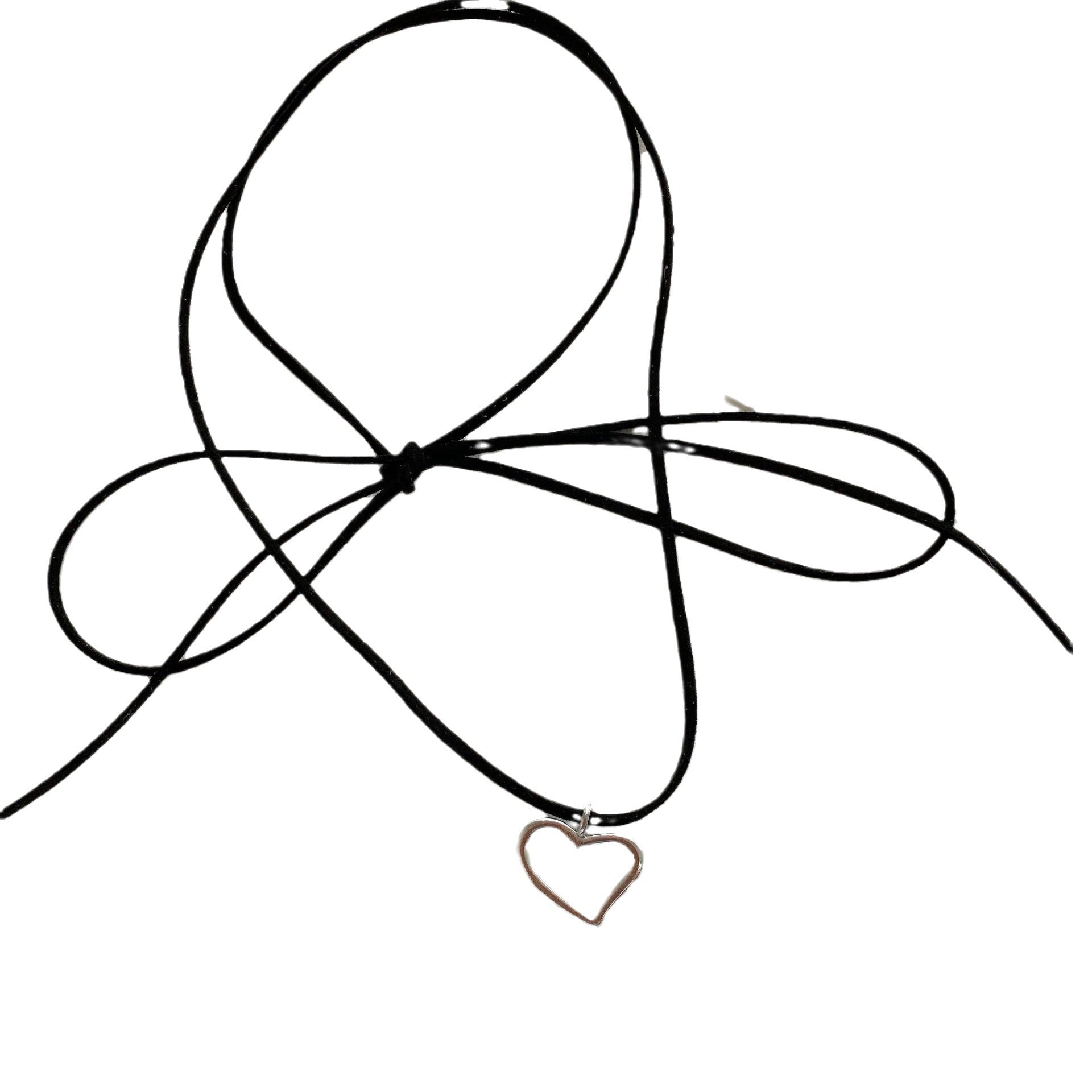 Heart Metal Strap Choker Necklace