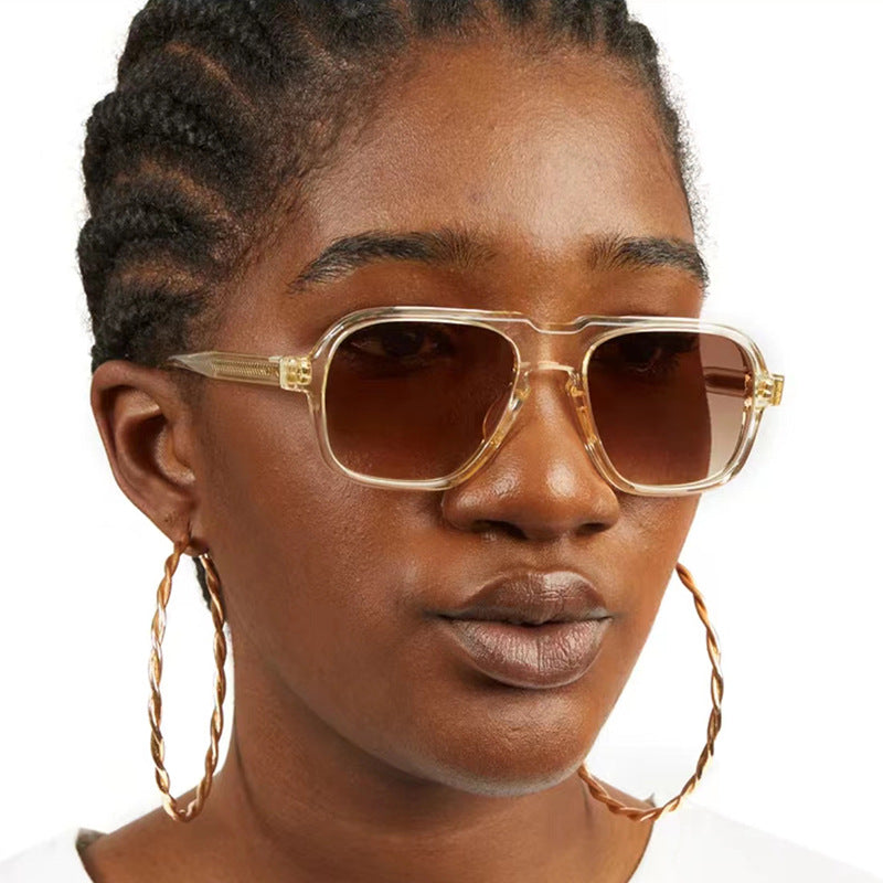 Vintage With Large Rims Driving Sunglasses