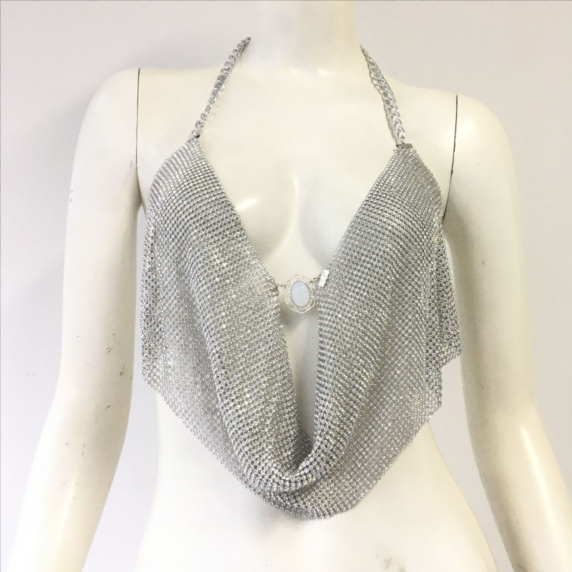 Hot Trend Diamond Chain Top
