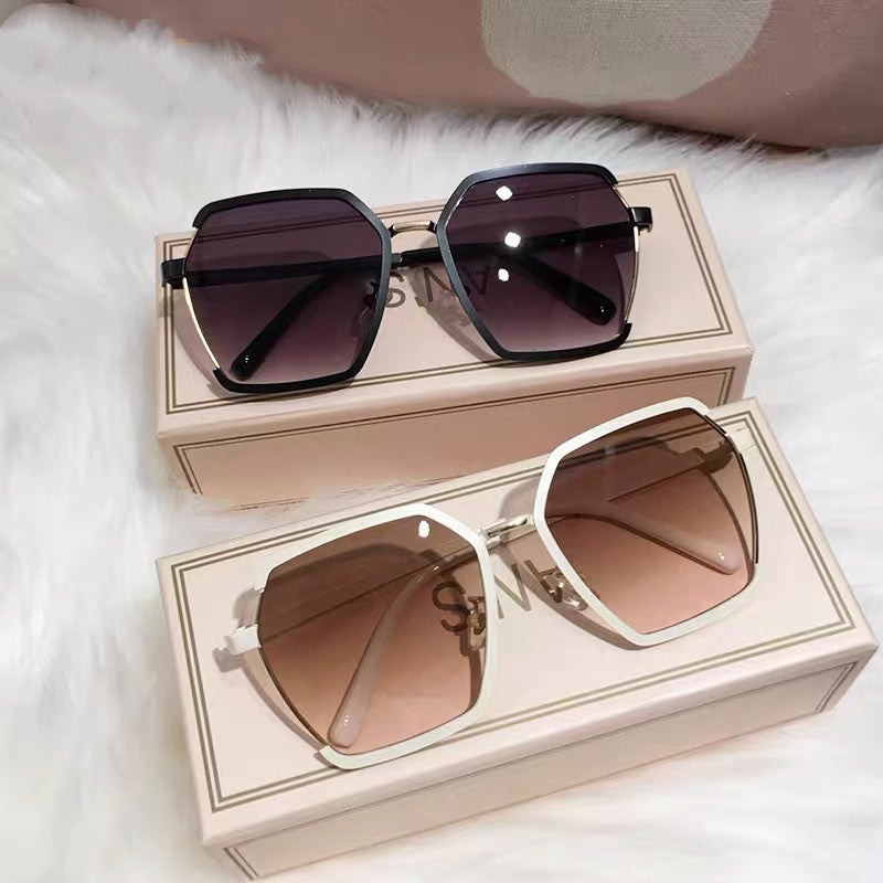 Vintage Oversize UV400 Sunglasses Women