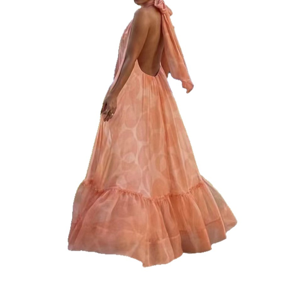 Chiffon Vacation Print Dress