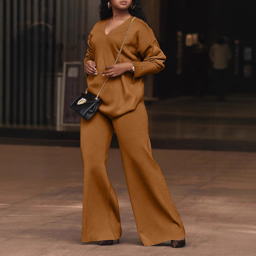 Suede Split Sleeve 2-Piece Suit