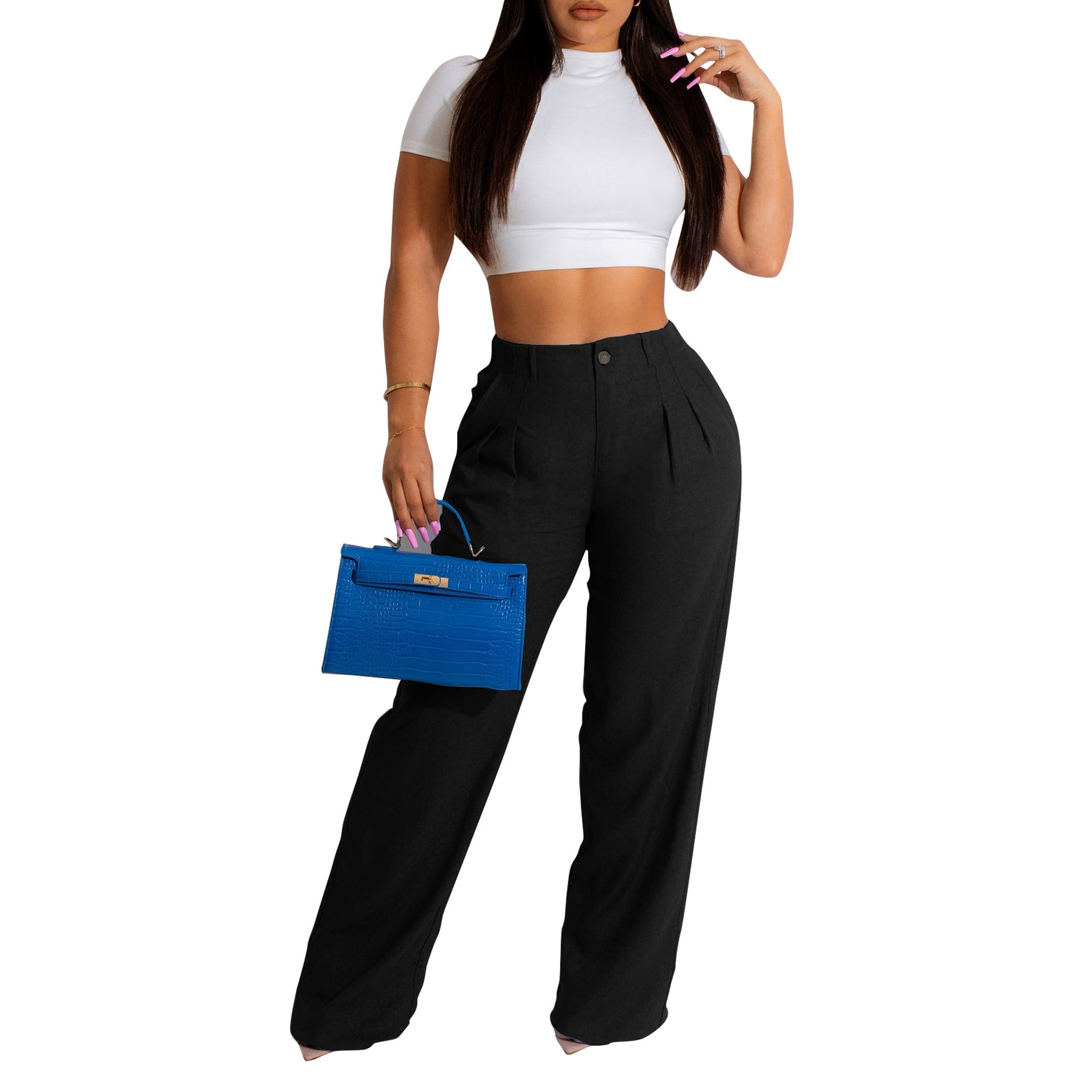 Pantalones casuales transpirables de lino y algodón.