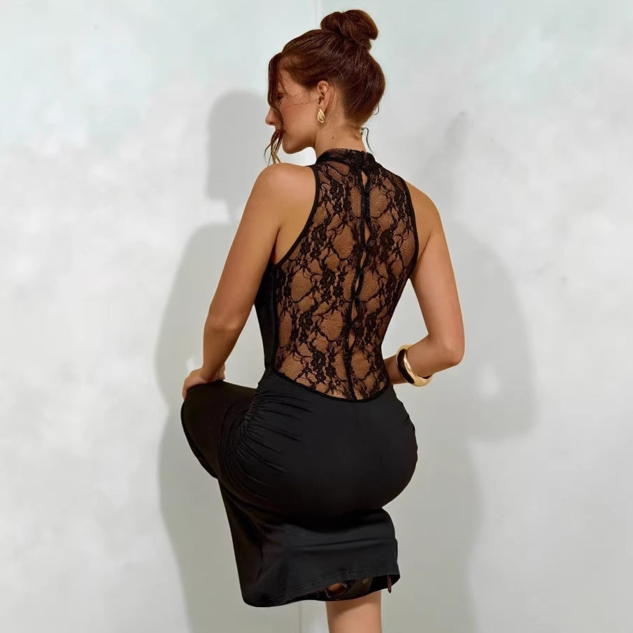 Sexy Deep V-Neck Bodycon Dress