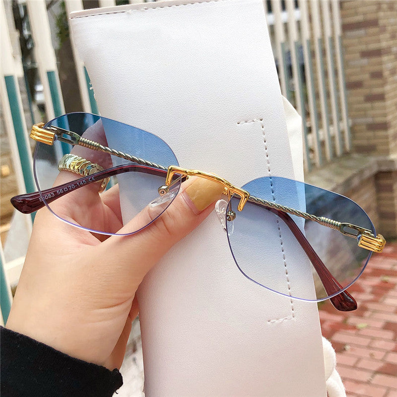 Metal Frameless Sunglasses