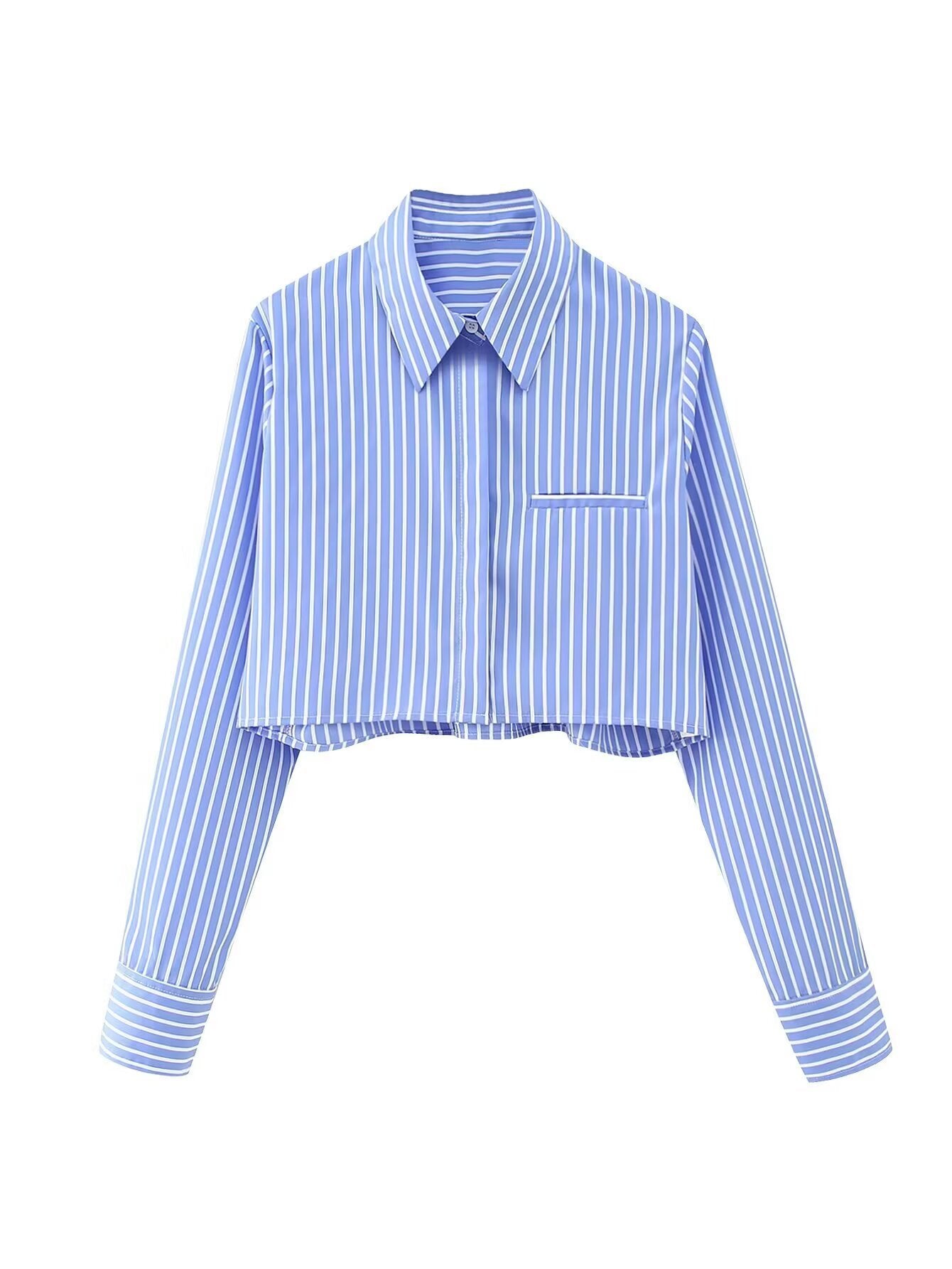 French Style Three-Color Short Shirt