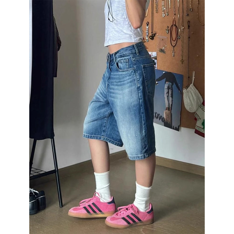 Loose Wide-Leg Pirate Shorts