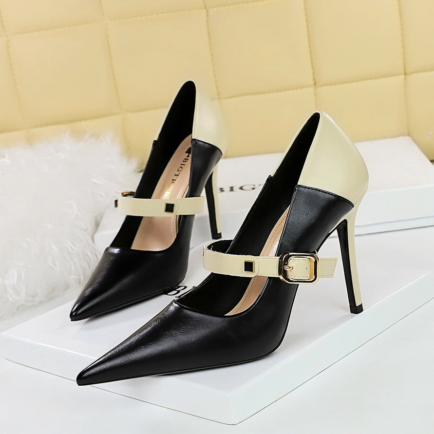 Retro Stiletto High Heel Shoes