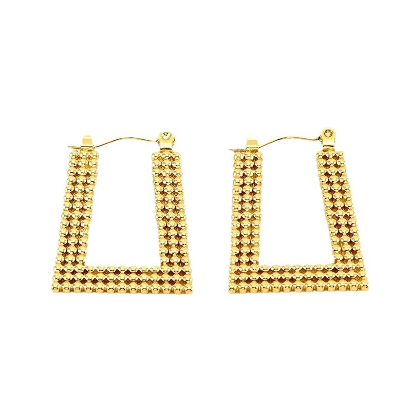 Women Titanium Steel Hoop Earrings