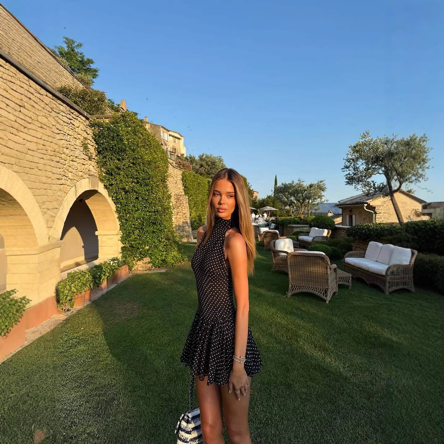 Polka Dot Waist Dress