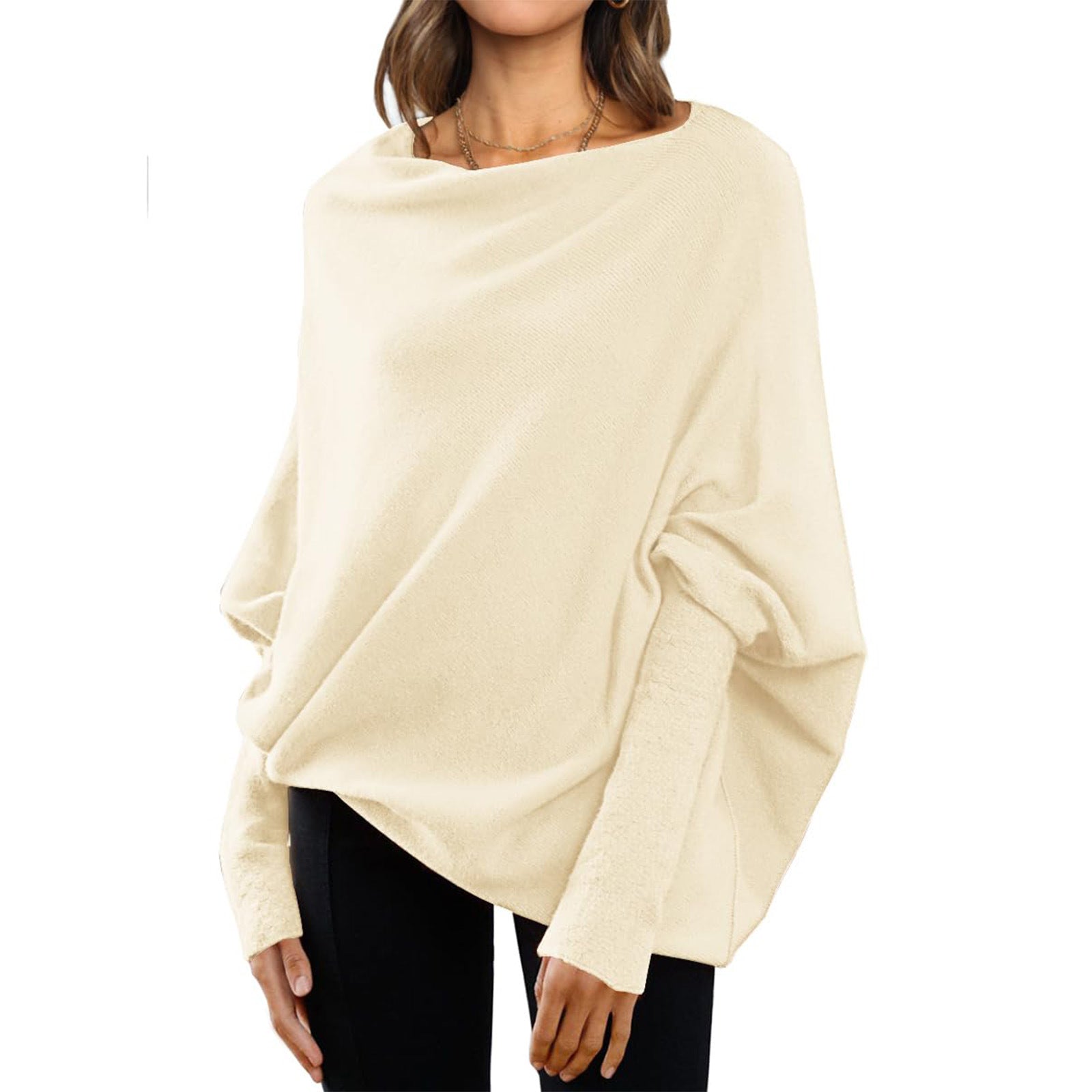Loose Bat Sleeve Sweater
