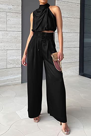 Sleeveless Two-Piece Set