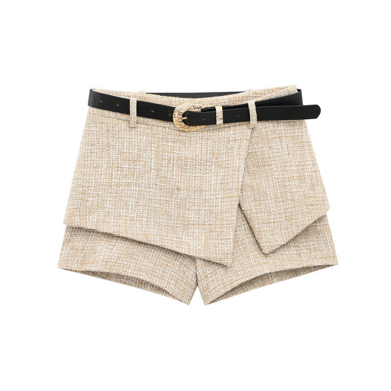 Textured Vest and Culottes Set