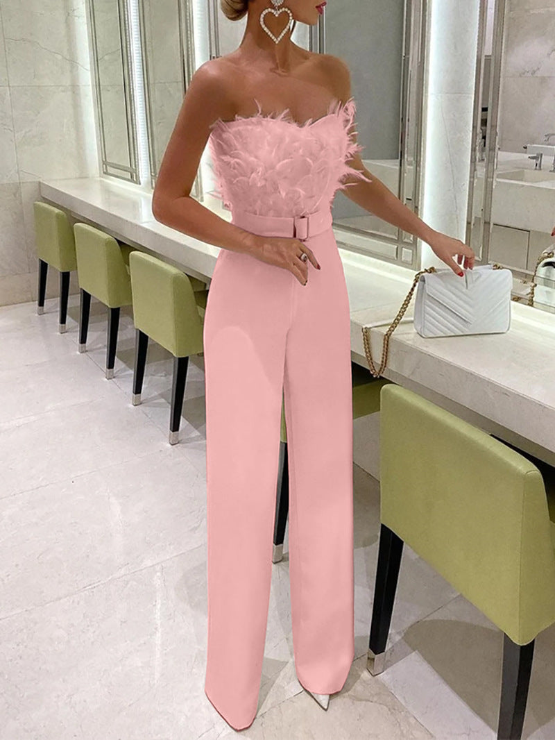 Feather Tube Women's Jumpsuit