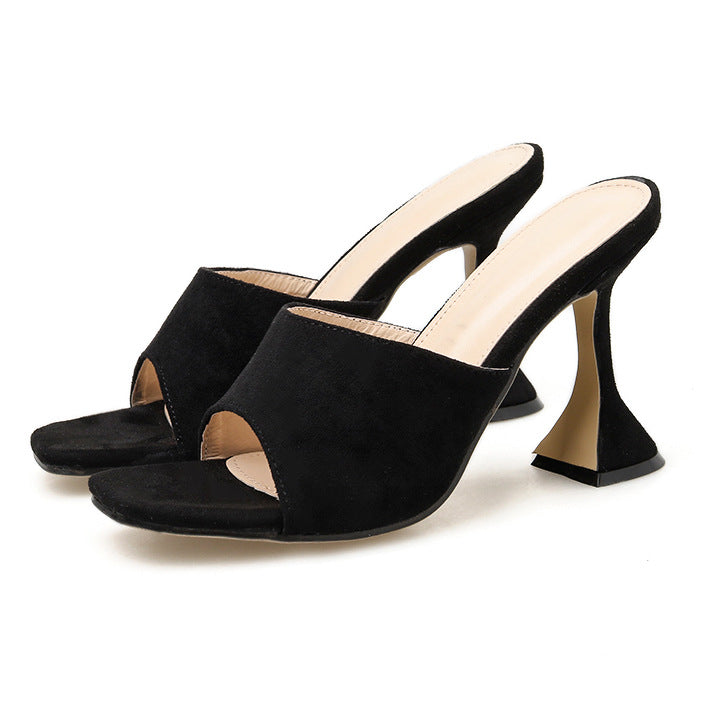 Women High Heel Slipper Sandals