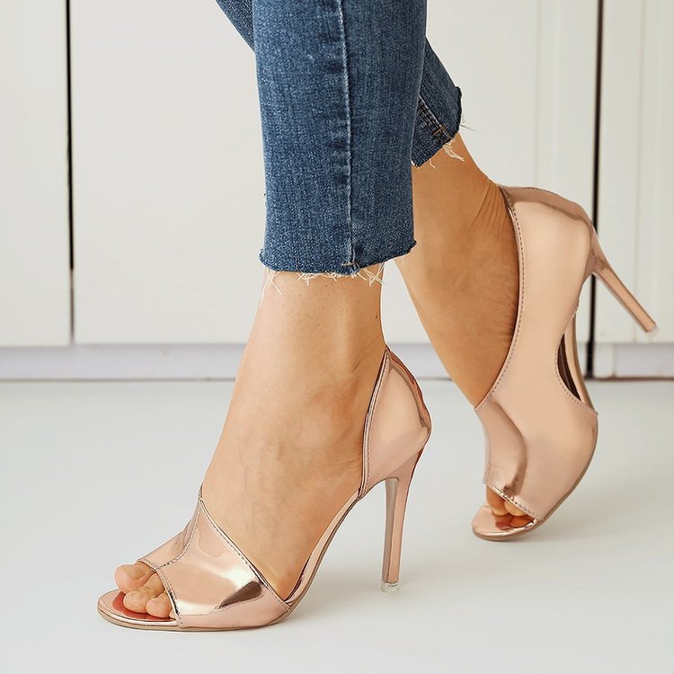 Sexy Fish Mouth High Heel Sandals