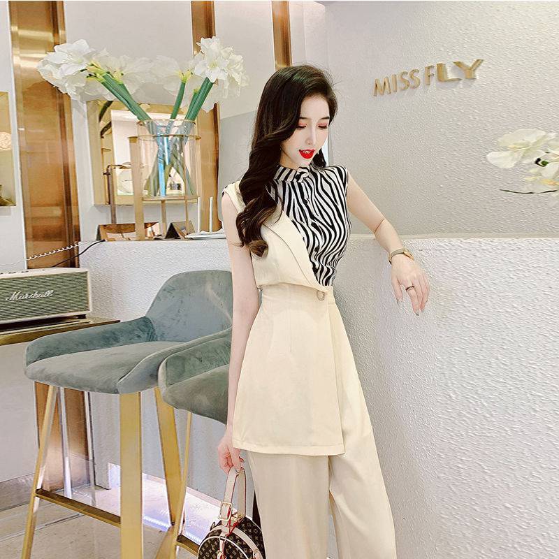 Zebra Print Irregular Women's Jumpsuit