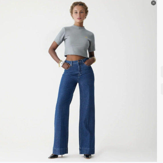 Fashion Loose Elastic Trousers Jeans