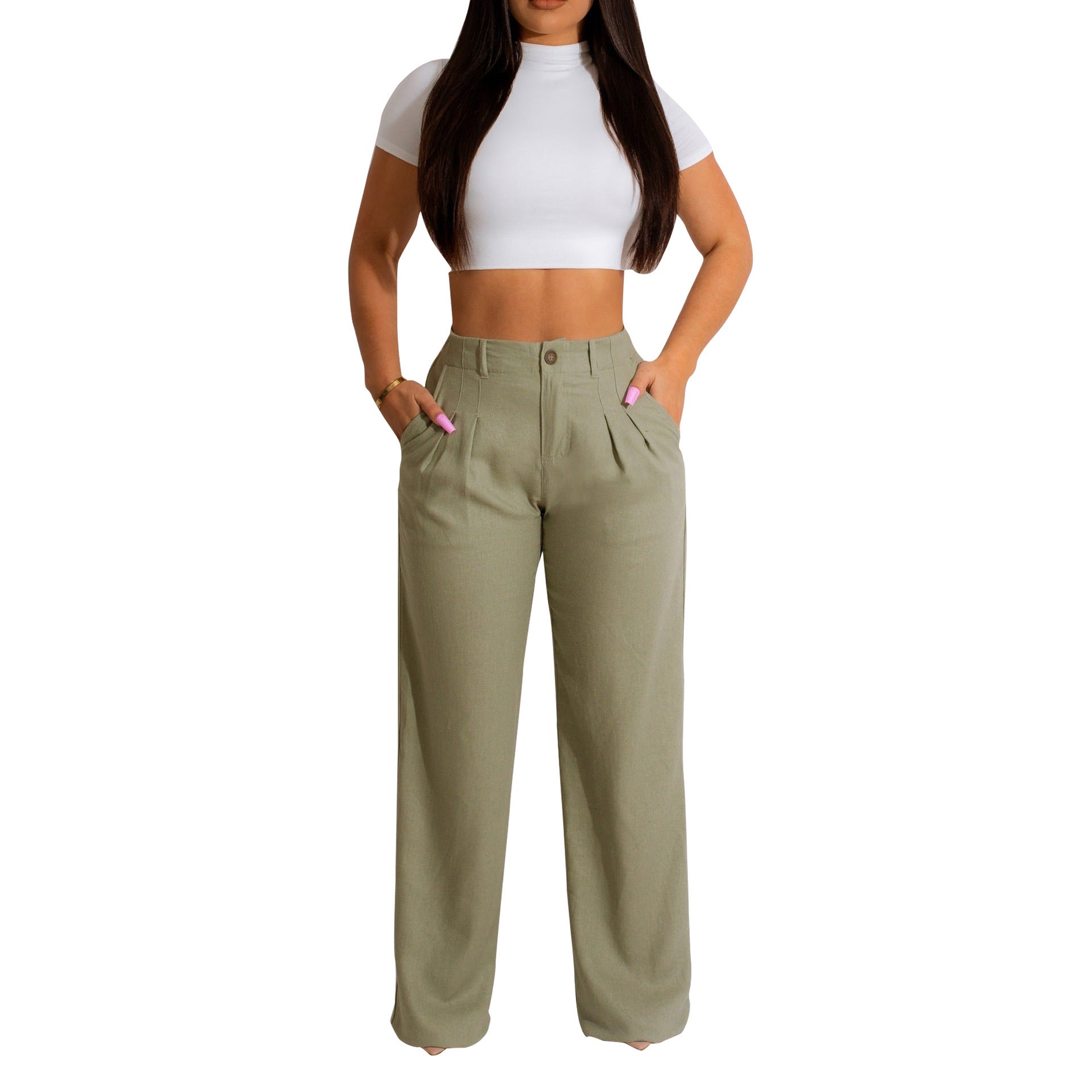 Breathable Cotton Linen Casual Pants