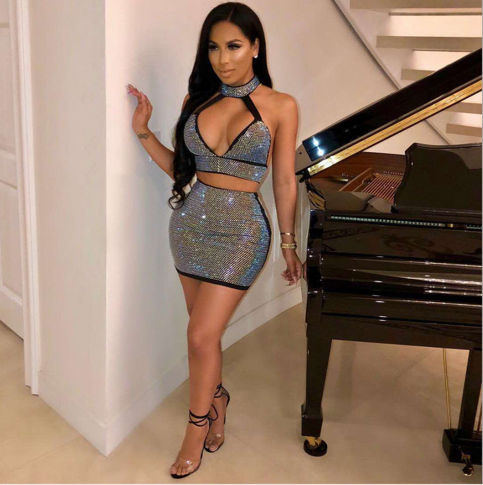 Diamonds Two Piece Set Dress