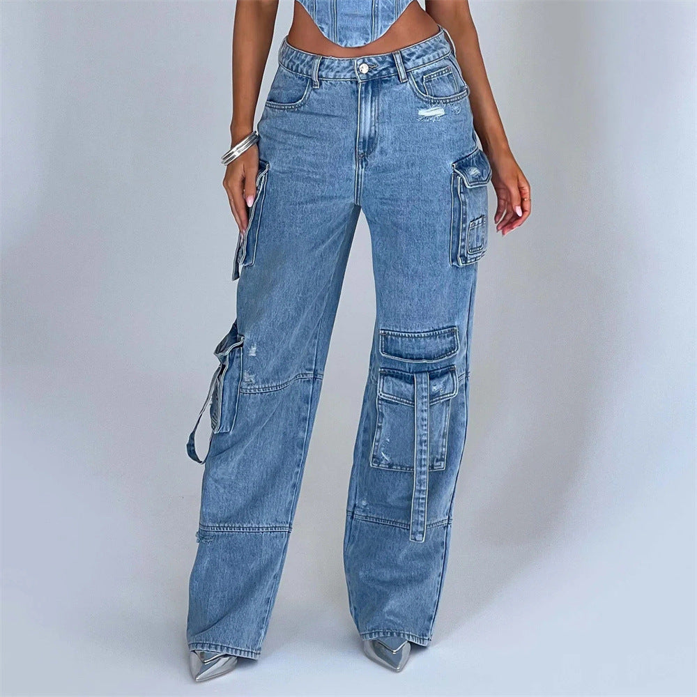Tube Top Jeans Set