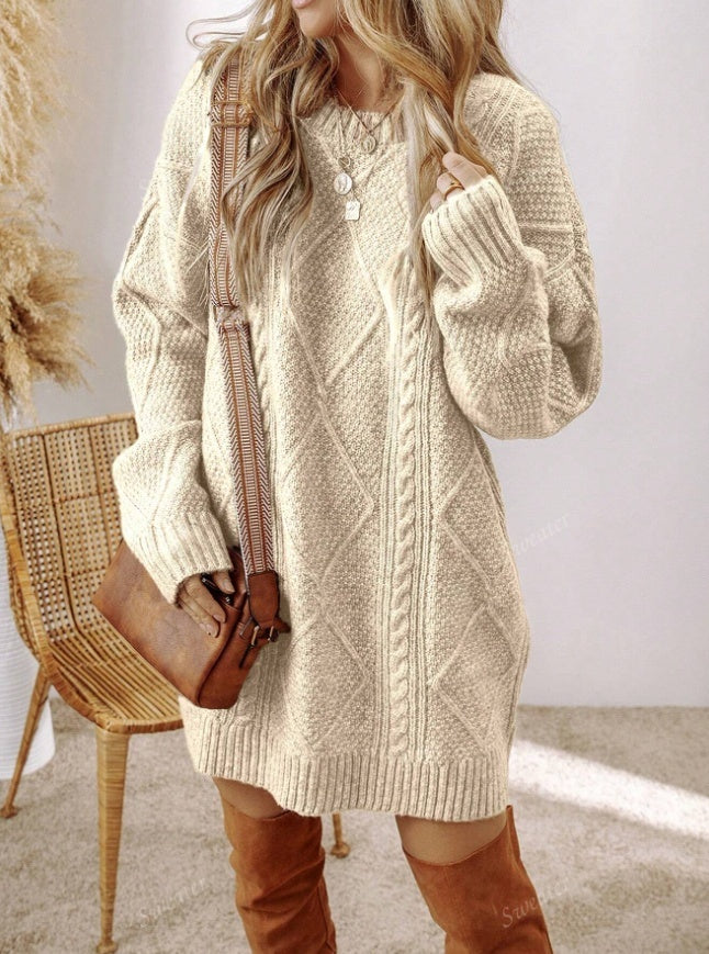 Loose Winter Sweater Dress
