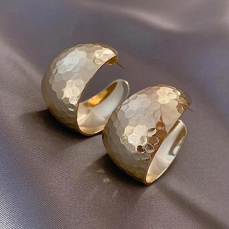 Fashionable Wide Hoop Earrings Women