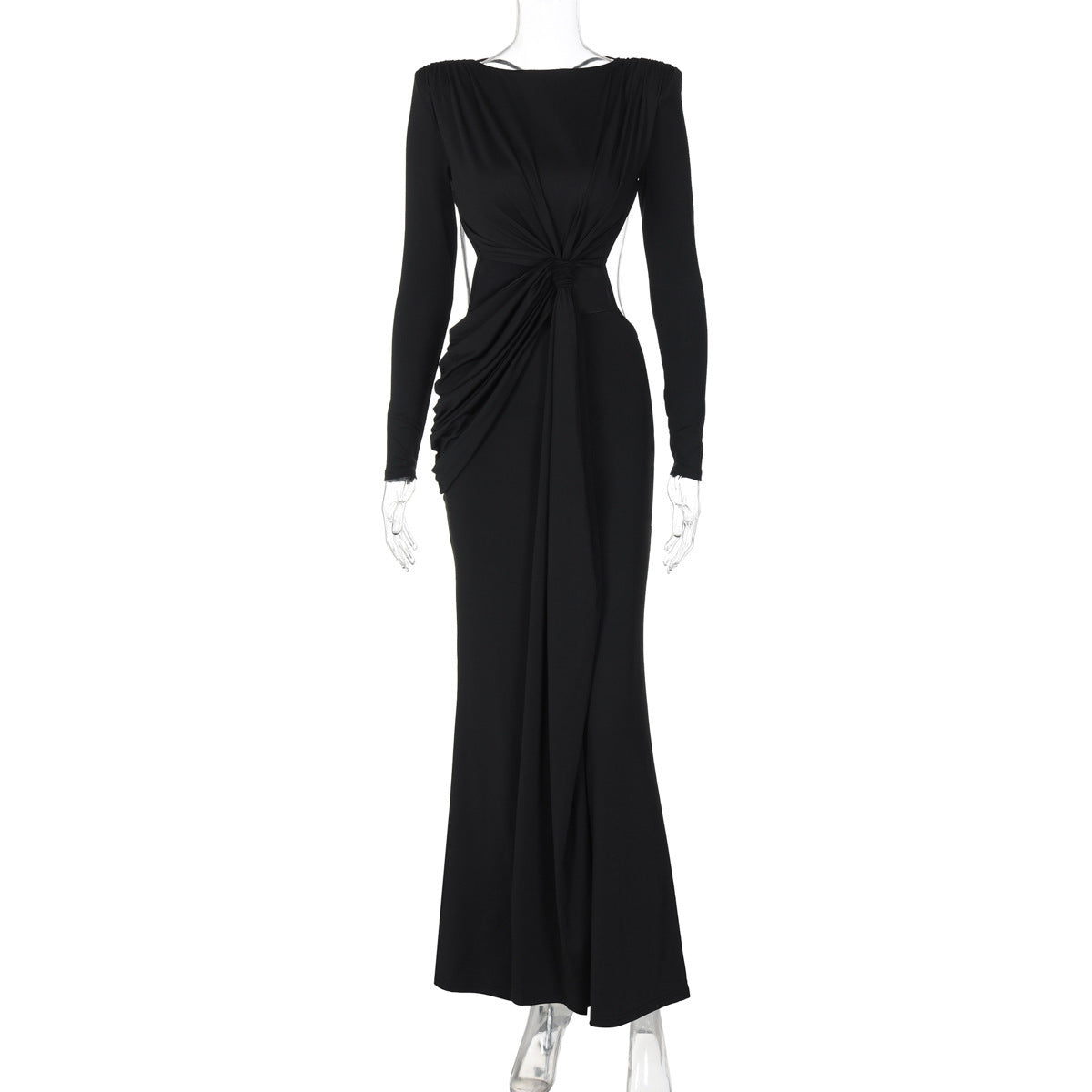 Sexy Hollow-Out Long Sleeve Dress