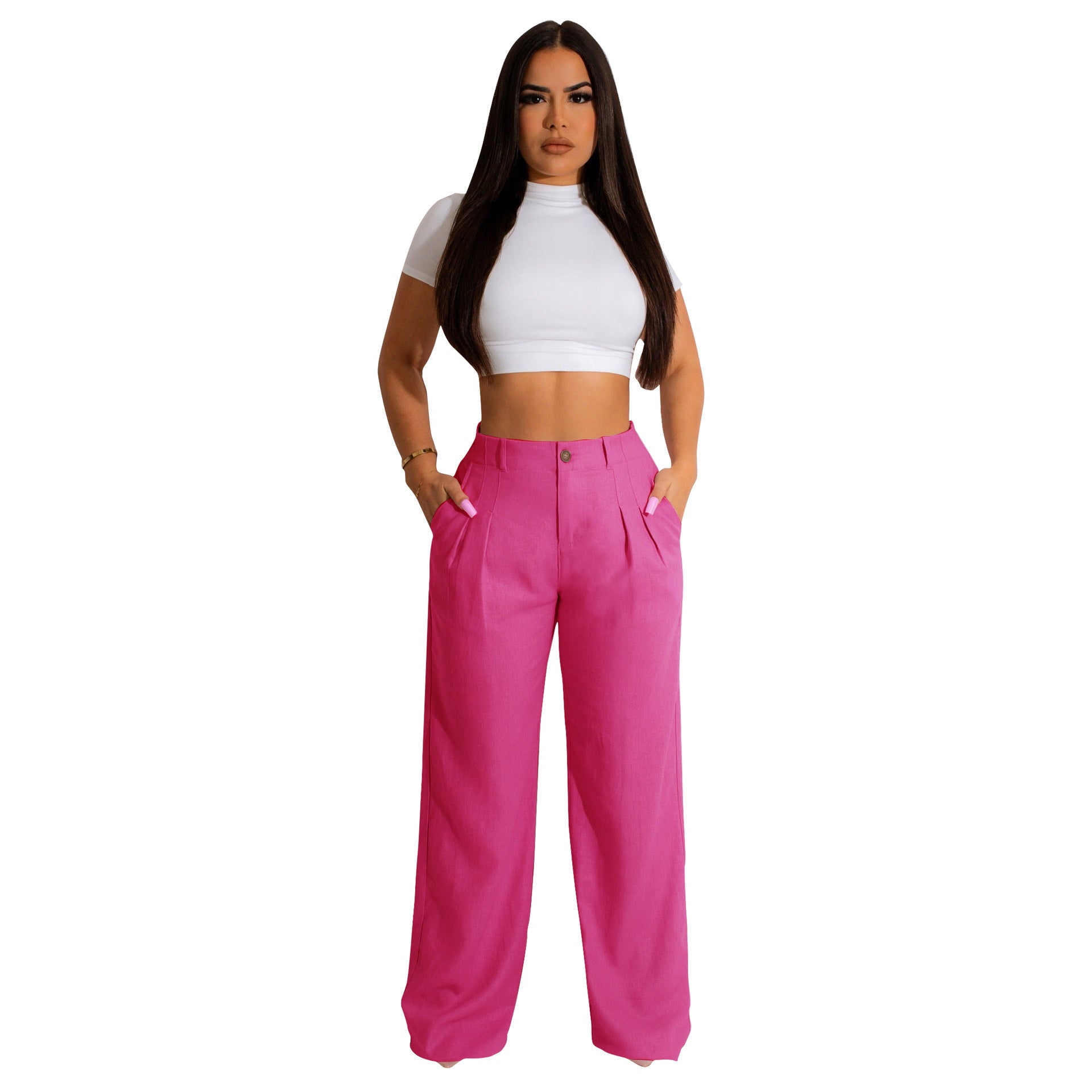 Breathable Cotton Linen Casual Pants
