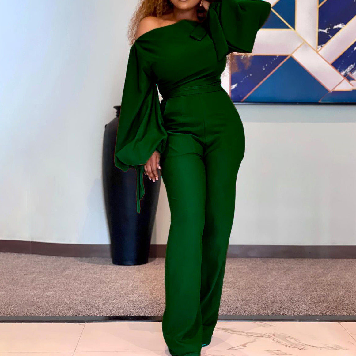 High Waist Casual Women's Jumpsuit