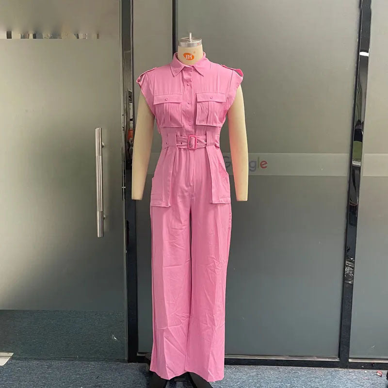 Off-Shoulder Waist Women's Jumpsuit
