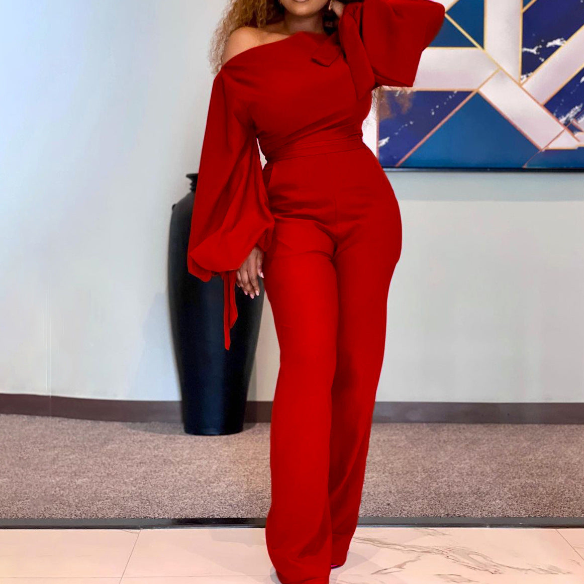 High Waist Casual Women's Jumpsuit