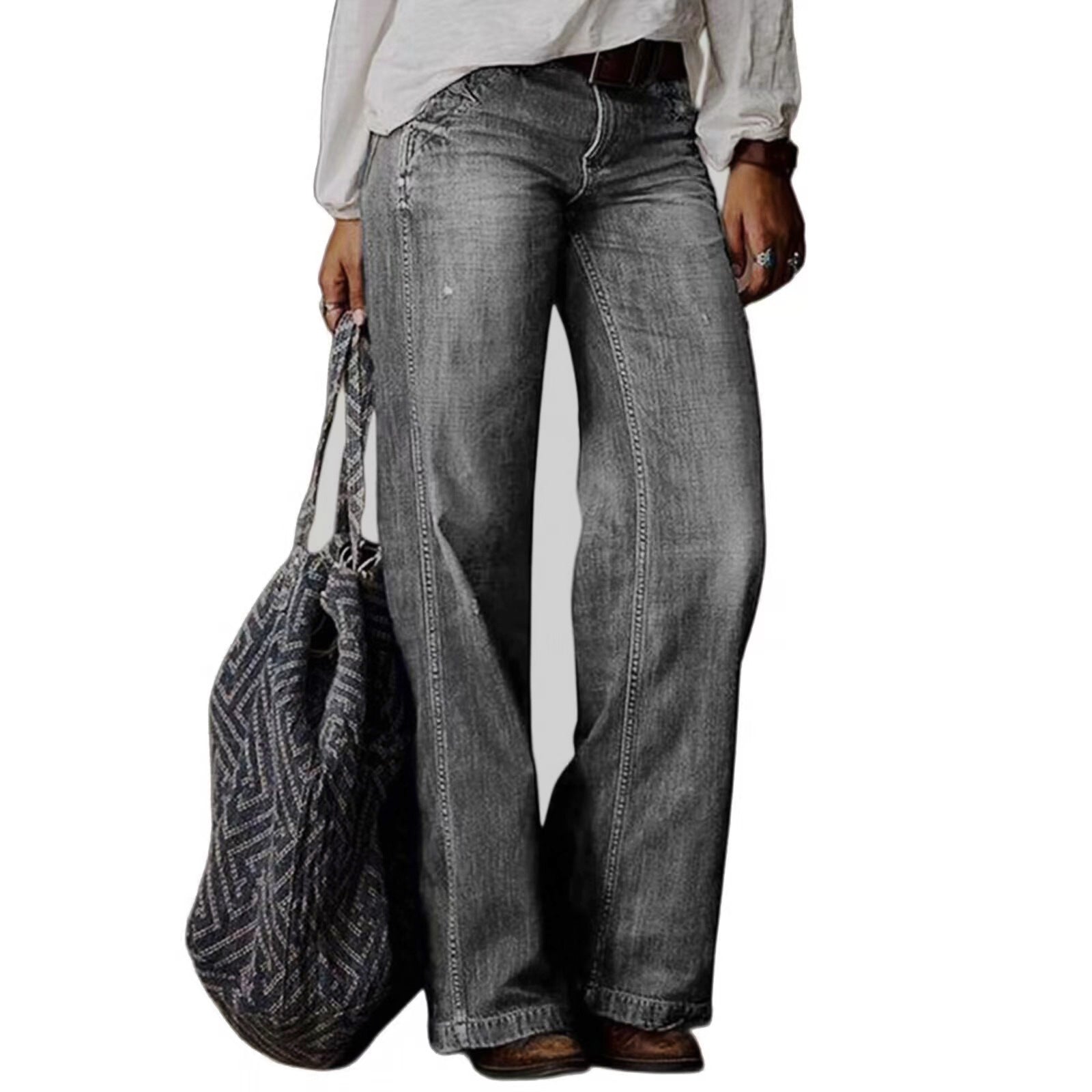 Casual Pocket Straight Jeans