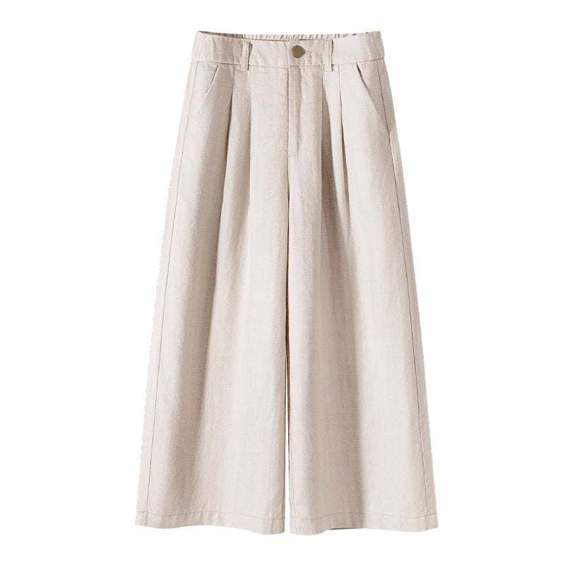 Lightweight Casual Wide-Leg Pants