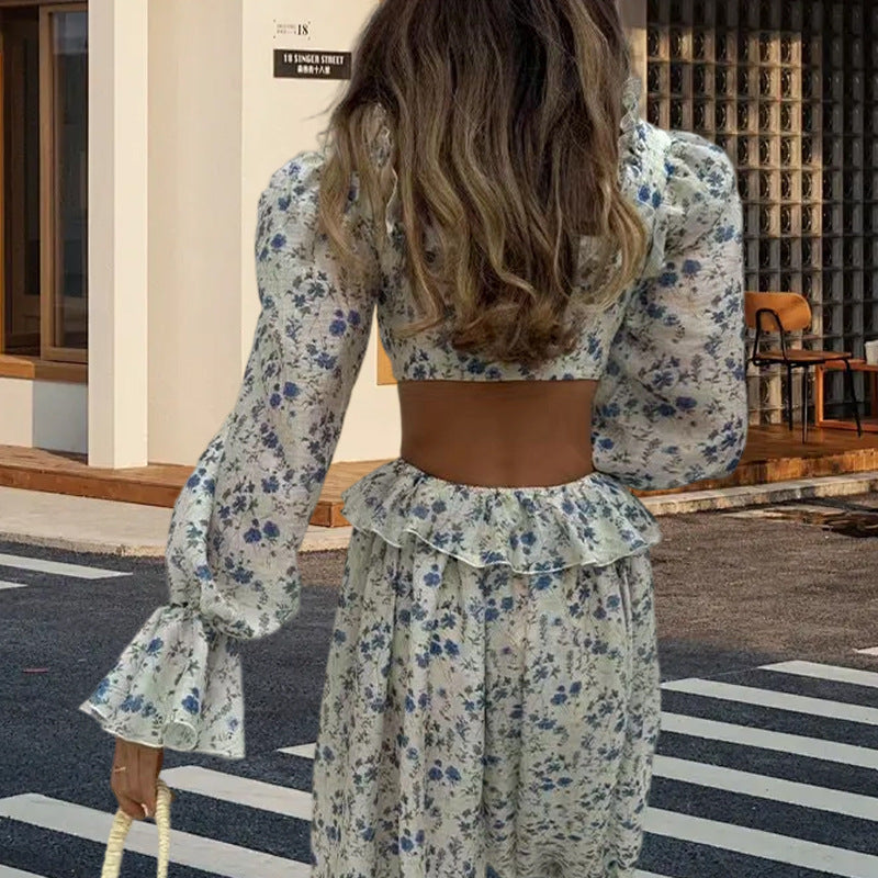 Floral Drawstring Two-Piece Set