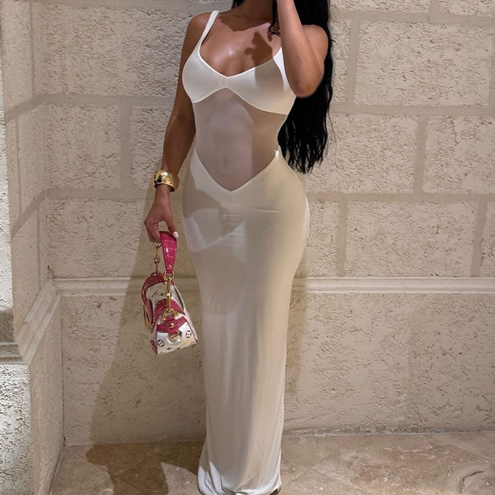 Sexy See-Through Mesh Dress
