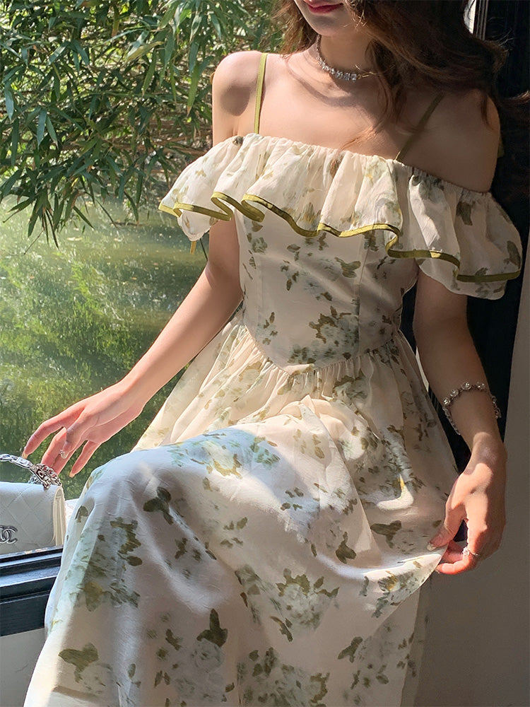Green Floral Dress