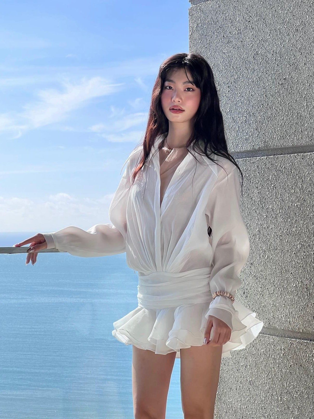 Lotus Leaf Shirt Dress