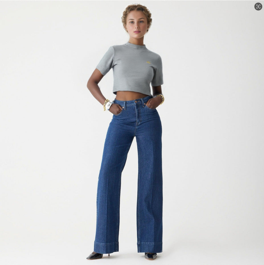 Fashion Loose Elastic Trousers Jeans