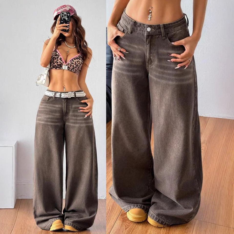 Loose Fashionable Straight-Leg Trousers