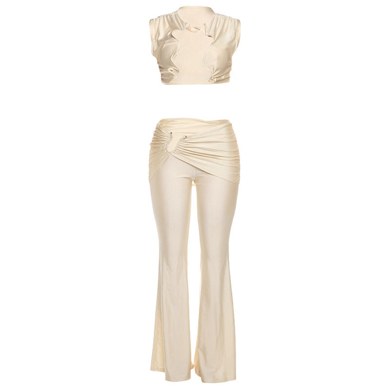 Twisted Hollow Sexy Trousers Set