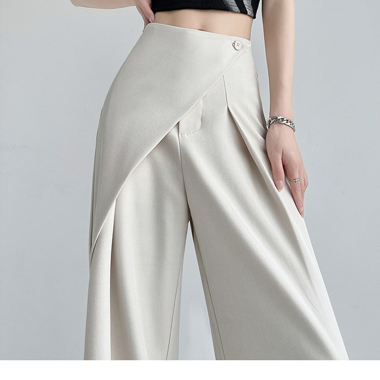 High-grade Two-piece Suit Wide-leg Pants