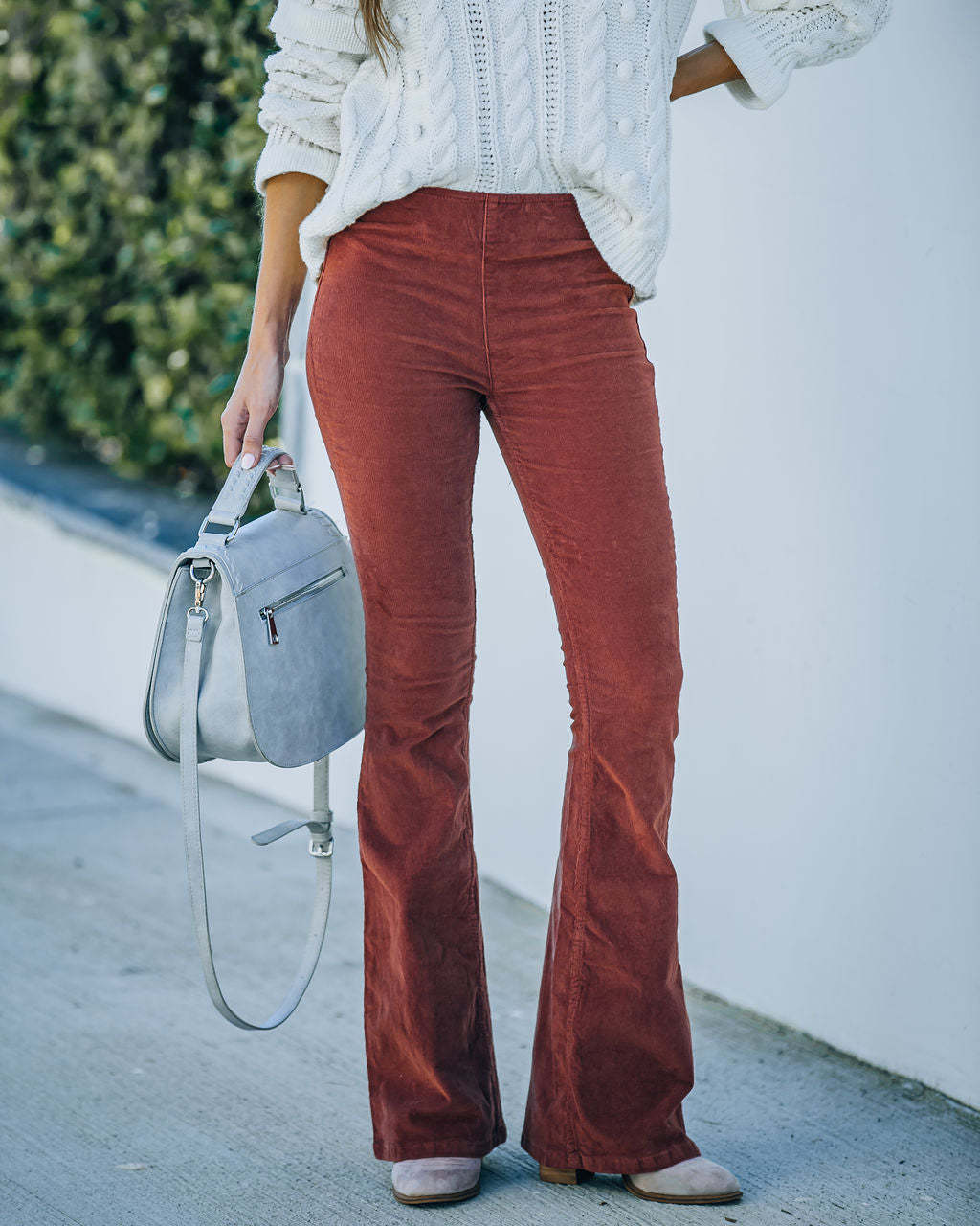 High Waist Flared Pants