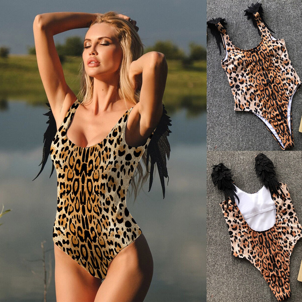 Solid Color Women's Swimsuit Bodysuit