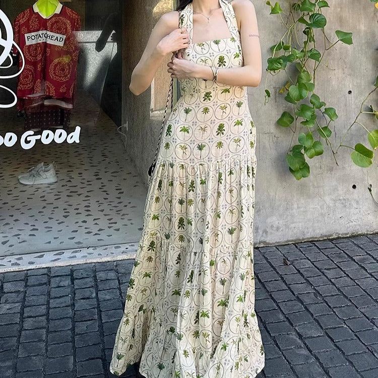 Floral-print Beach Vacation Dress
