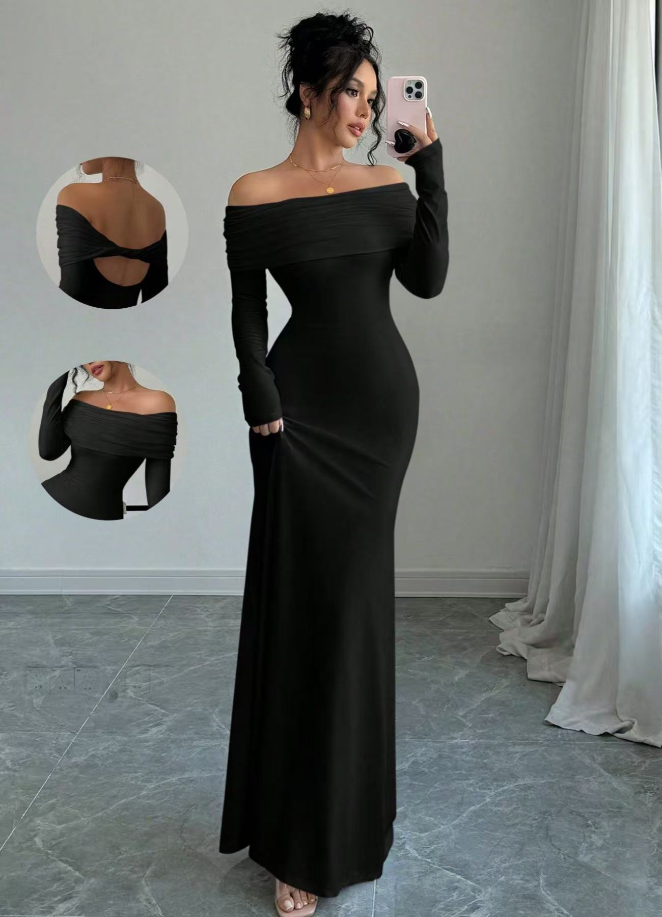 Women's  Off-shoulder Fashion Slim
