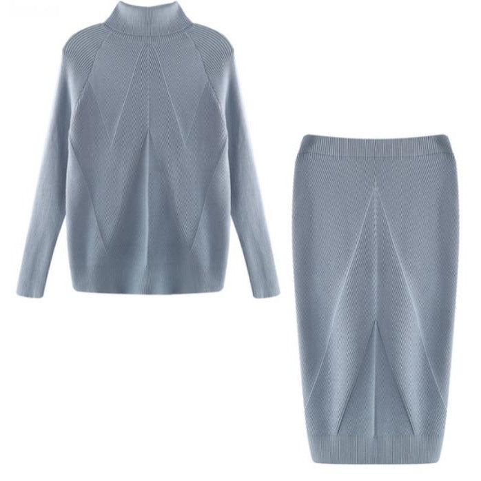 Turtleneck Knitted Sweater Dress