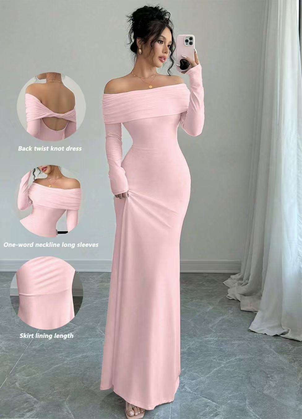 Women's  Off-shoulder Fashion Slim