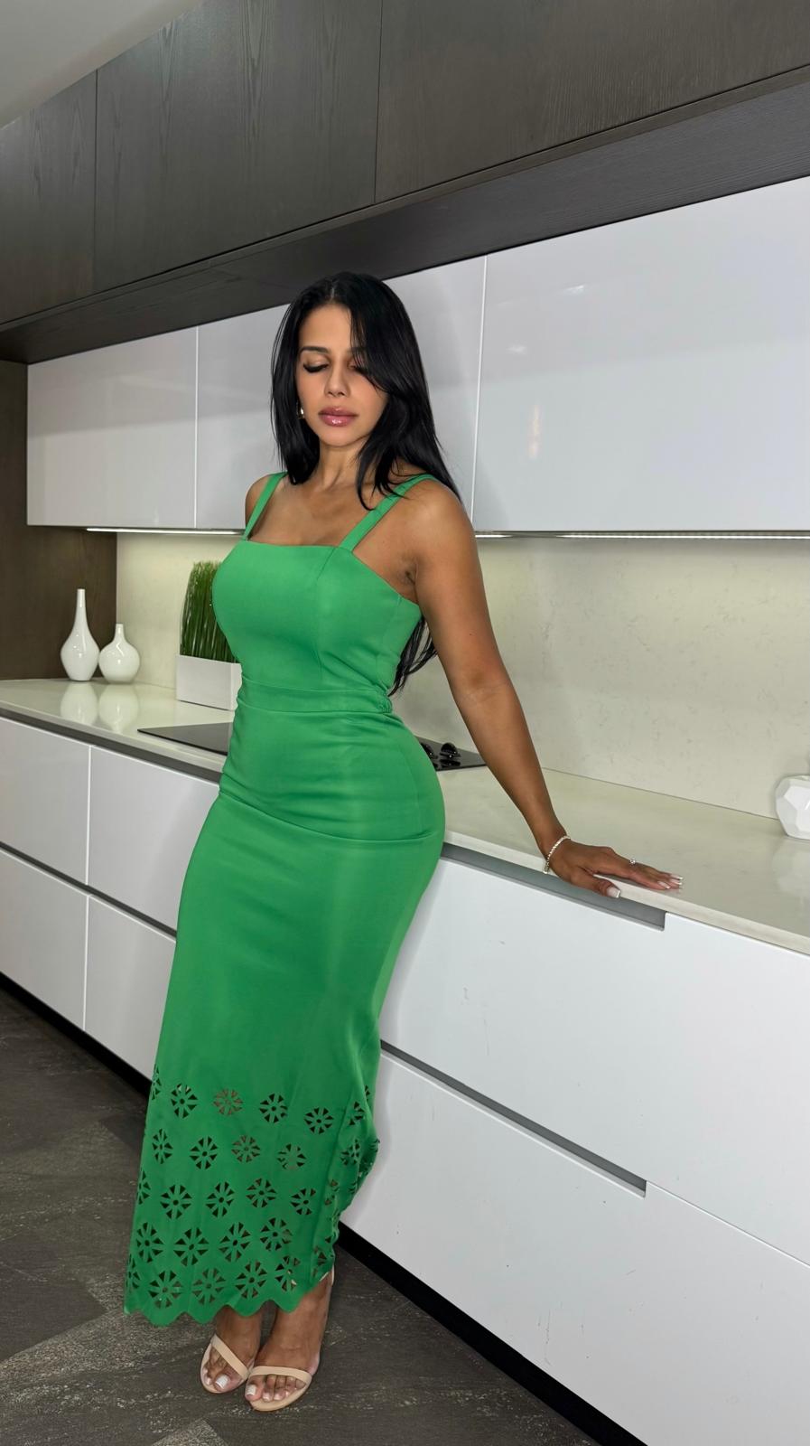 Green Valencia Dress